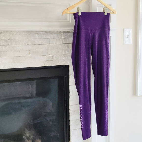 WITH x Peloton Sundays With Love High Waist Leggings Yoga Pants Purple Small - Picture 7 of 14